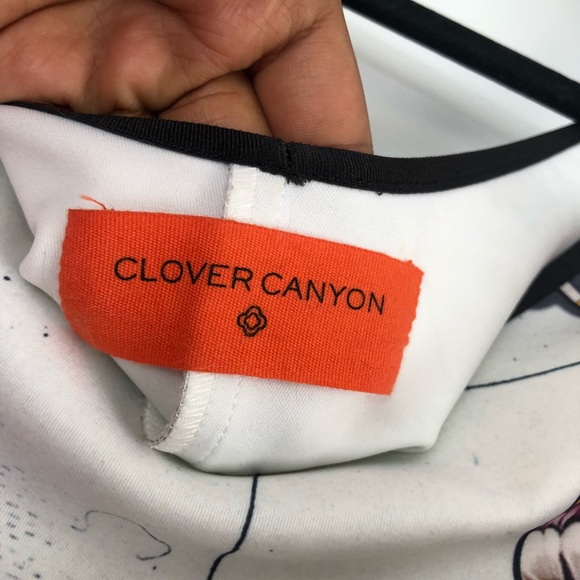 Clover Canyon Map Print Neoprene Dress - Size S - Picture 4 of 4